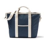 Recycelte Tragetasche Typ Tote mit eleganten Details farbe blau