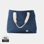 Strandtasche aus recyceltem Material als hochwertiges Merchandising farbe blau