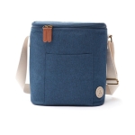 Kleine moderne Kühltasche mit Tragegurt und Griffen farbe blau