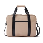 Moderne wasserfeste Notebook Tasche mit Tragegurt und Gurt für Trolley farbe beige