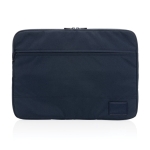 Laptop-Hülle aus recyceltem Polyester mit großer Fronttasche, 15,6'' farbe marineblau