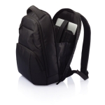 Umweltfreundlicher Laptop-Rucksack aus recyceltem Polyester, 15,6” farbe schwarz fünfte Ansicht