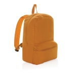 Öko-Rucksack aus recyceltem Canvas mit Logo, 285 g/m2 farbe orange