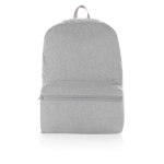 Schlichter Rucksack aus ungefärbtem recycelten Canvas, 285 g/m2 farbe grau zweite Ansicht