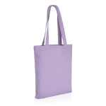 Öko-Tragetasche aus recyceltem Canvas in hellen Farben, 285 g/m2 farbe violett