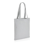 Bio-Tasche aus ungefärbtem, recyceltem Canvas, 285 g/m2 farbe grau