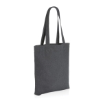 Bio-Tasche aus ungefärbtem, recyceltem Canvas, 285 g/m2 farbe dunkelgrau