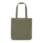 Bio-Tasche aus ungefärbtem, recyceltem Canvas, 285 g/m2 farbe dunkelgrün zweite Ansicht