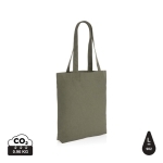 Bio-Tasche aus ungefärbtem, recyceltem Canvas, 285 g/m2 farbe dunkelgrün