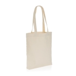 Bio-Tasche aus ungefärbtem, recyceltem Canvas, 285 g/m2 farbe gebrochen weiß