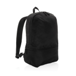 Laptoprucksack und Kühltasche in einem aus recyceltem Material, 15,6” farbe schwarz