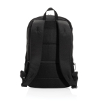 Laptoprucksack und Kühltasche in einem aus recyceltem Material, 15,6” farbe schwarz vierte Ansicht