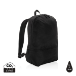 Laptoprucksack und Kühltasche in einem aus recyceltem Material, 15,6” farbe schwarz