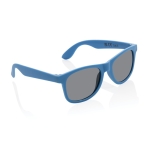 Sonnenbrille aus reyceltem Plastik PP, UV400-Schutz farbe blau