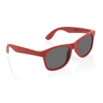 Sonnenbrille aus reyceltem Plastik PP, UV400-Schutz farbe rot