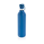 Recycelte Stainless-Steelflasche mit großem Fassungsvermögen, 1 L farbe blau