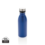 Auslaufsichere Flasche aus recyceltem Edelstahl, BPA-frei, 500 ml farbe blau