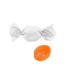 Bonbons im recycelbaren Papier mit zwei Schleifen, 8 Sorten, 5g farbe orange