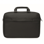 RPET-Laptoptasche mit abnehmbarem und verstellbarem Riemen 15'' farbe schwarz