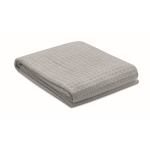 Leichte Decke mit Waffelmuster aus Baumwolle, 300 g/m2 farbe grau