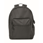 Laptop-Rucksack aus RPET-Polyester mit Taschen und Polsterung, 15'' farbe schwarz achte Ansicht