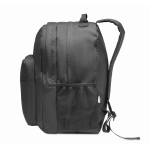 Laptop-Rucksack aus RPET-Polyester mit Taschen und Polsterung, 15'' farbe schwarz zehnte Ansicht