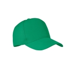 5-Panel-Baseballkappe aus RPET-Polyester, Größe 7 1/4, 210 g/m2 farbe grün