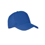 5-Panel-Baseballkappe aus RPET-Polyester, Größe 7 1/4, 210 g/m2 farbe köngisblau