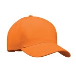 Baseballkappe aus dickem Baumwolltwill, Größe 7 1/4, 260 g/m2 farbe orange