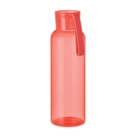 Tritan-Flasche mit Silikonschlaufe für Messen und Events, 500 ml farbe rot-transparent