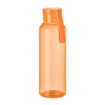 Tritan-Flasche mit Silikonschlaufe für Messen und Events, 500 ml farbe orange-transparent