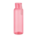 Tritan-Flasche mit Silikonschlaufe für Messen und Events, 500 ml farbe rosa-transparent