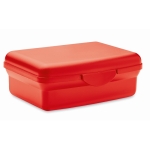 Lunchbox aus recyceltem PP mit einfachem Klickverschluss, 800 ml farbe rot