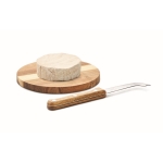 Kleines Käsebrett-Set aus Akazienholz mit Messer für Gastronomie farbe holzton vierte Ansicht