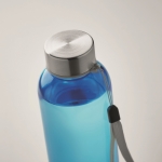 Transparente, auslaufsichere Tritan Renew-Flasche mit Deckel mit Griff farbe blau-transparent drittes Detailbild