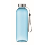 Transparente, auslaufsichere Tritan Renew-Flasche mit Deckel mit Griff farbe blau-transparent vierte Ansicht