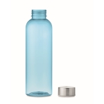 Transparente, auslaufsichere Tritan Renew-Flasche mit Deckel mit Griff farbe blau-transparent fünfte Ansicht