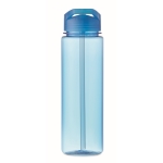 Auslaufsichere Tritan Renew Flasche für Sport mit Trinkhalm, 650 ml farbe blau-transparent fünfte Ansicht