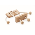 Günstiges Holzpuzzle mit Rechtecken für Kinder als Werbegeschenk farbe holzton