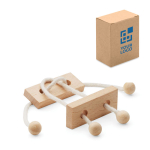 Günstiges Holzpuzzle mit Rechtecken für Kinder als Werbegeschenk farbe holzton Ansicht mit Druckbereich