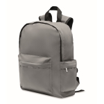 Reflektierender Notebook-Rucksack aus 190T Polyester für Mitarbeiter, 15” farbe mattsilber zweite Ansicht