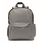 Reflektierender Notebook-Rucksack aus 190T Polyester für Mitarbeiter, 15” farbe mattsilber