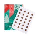 Adventskalender mit Weihnachtsschokolade, A4 farbe weiß vierte Ansicht