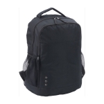 Rucksack als Werbemittel aus 600D Polyester mit vielen Außentaschen farbe schwarz 41603.75