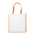 Vliesstofftasche mit Oberfläche und Griffen in gleicher Farbe, 80g/m2 farbe orange erste Ansicht