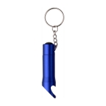 Taschenlampe aus recyceltem Aluminium mit Öffner farbe blau 41603.75