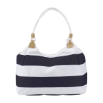 Strandtasche im Marinestil aus Polyester mit Innentasche farbe marineblau erste Ansicht