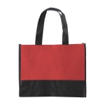 Zweifarbige Non-Woven-Tasche in vielen Farben bedrucken, 80 g/m2 farbe rot erste Ansicht