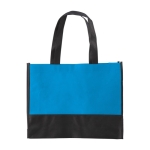 Zweifarbige Non-Woven-Tasche in vielen Farben bedrucken, 80 g/m2 farbe hellblau erste Ansicht