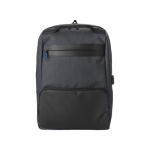 Antidiebstahl-Laptop-Rucksack aus widerstandsfähigem Kunststoff, 15” farbe schwarz dritte Ansicht